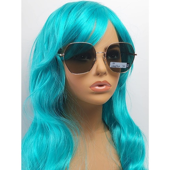 Foster Grant Geometric Alternative Full Frame Gold Metal Sunglasses 54157FGX710 - Picture 1 of 11